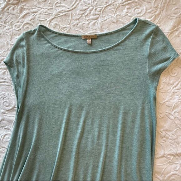 Bordeaux Asymmetrical Hem Top | Seafoam Green | Size S/P | Anthropologie - Picture 3 of 8